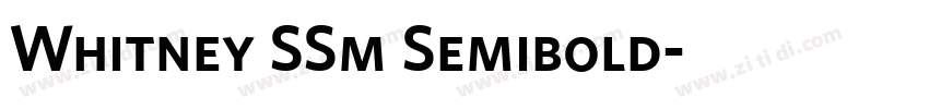 Whitney SSm Semibold字体转换